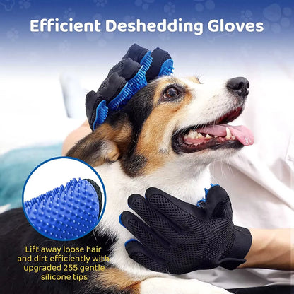 Pet Grooming Glove Gentle Efficient Pet Hair Remover Mitt Cat Accessories Pet Glove for Dogs Cats Pet Products Cat Supplies